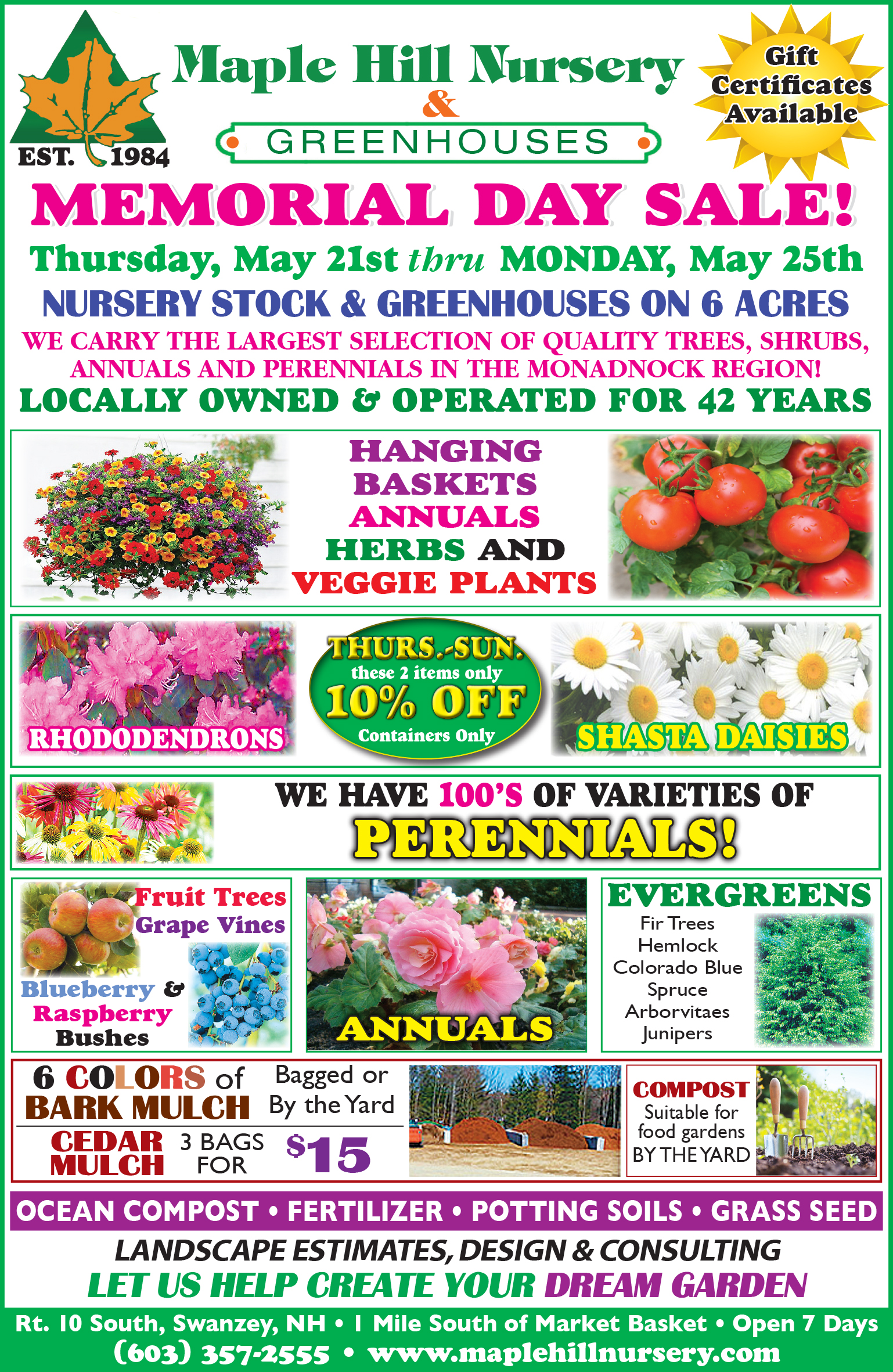 Maple Hill Current Specials May 19 Maple Hill Current Specials May 19